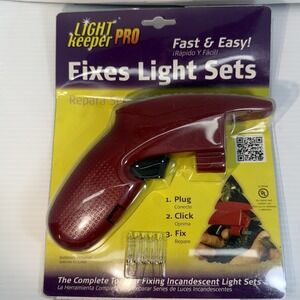 NEW Light Keeper Pro Incandescent Light Set Repair Tool Holiday Christmas +Bulbs